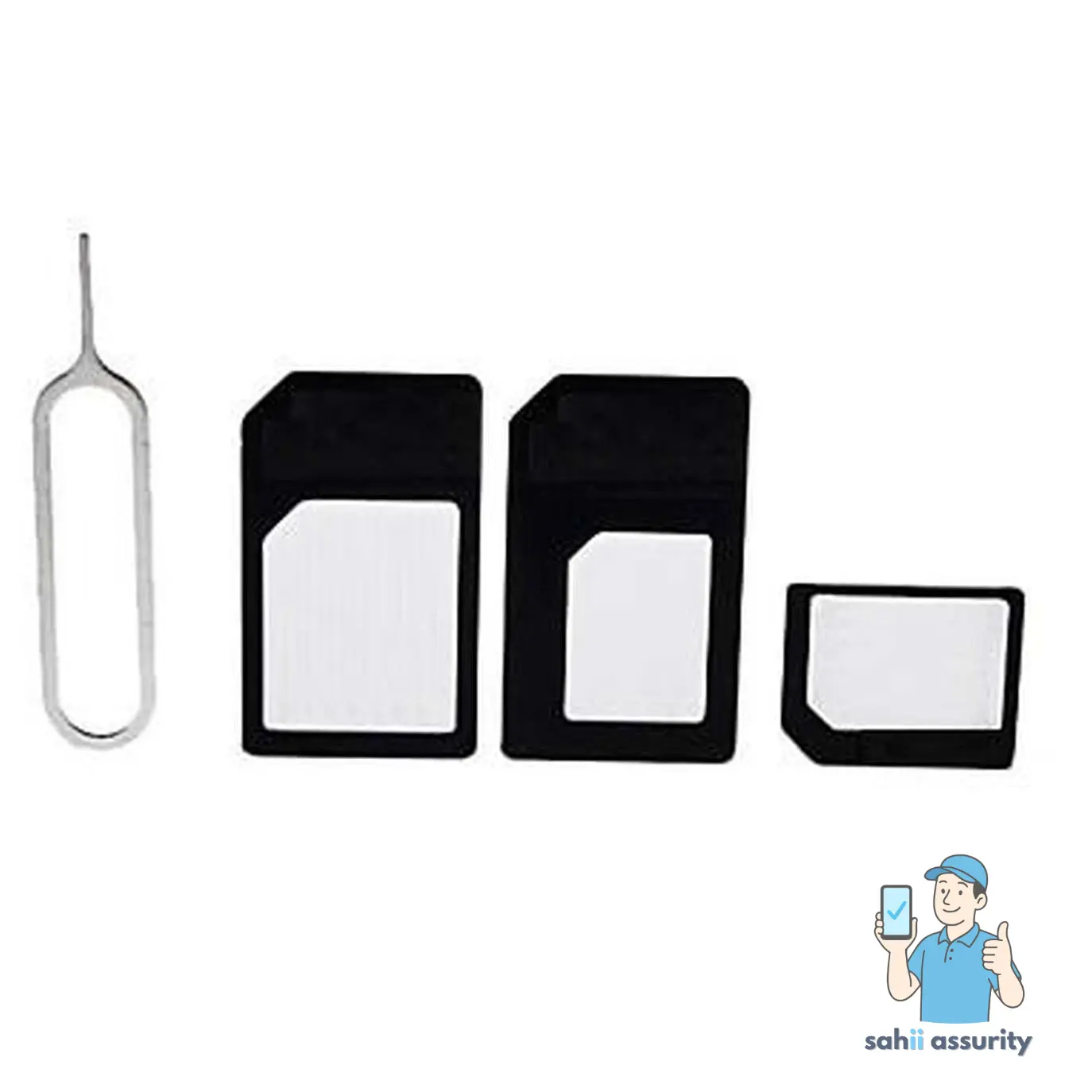 Sim Adapter For Apple iPhone 4, 4G Nano Sim to Micro Sim / Regular Sim